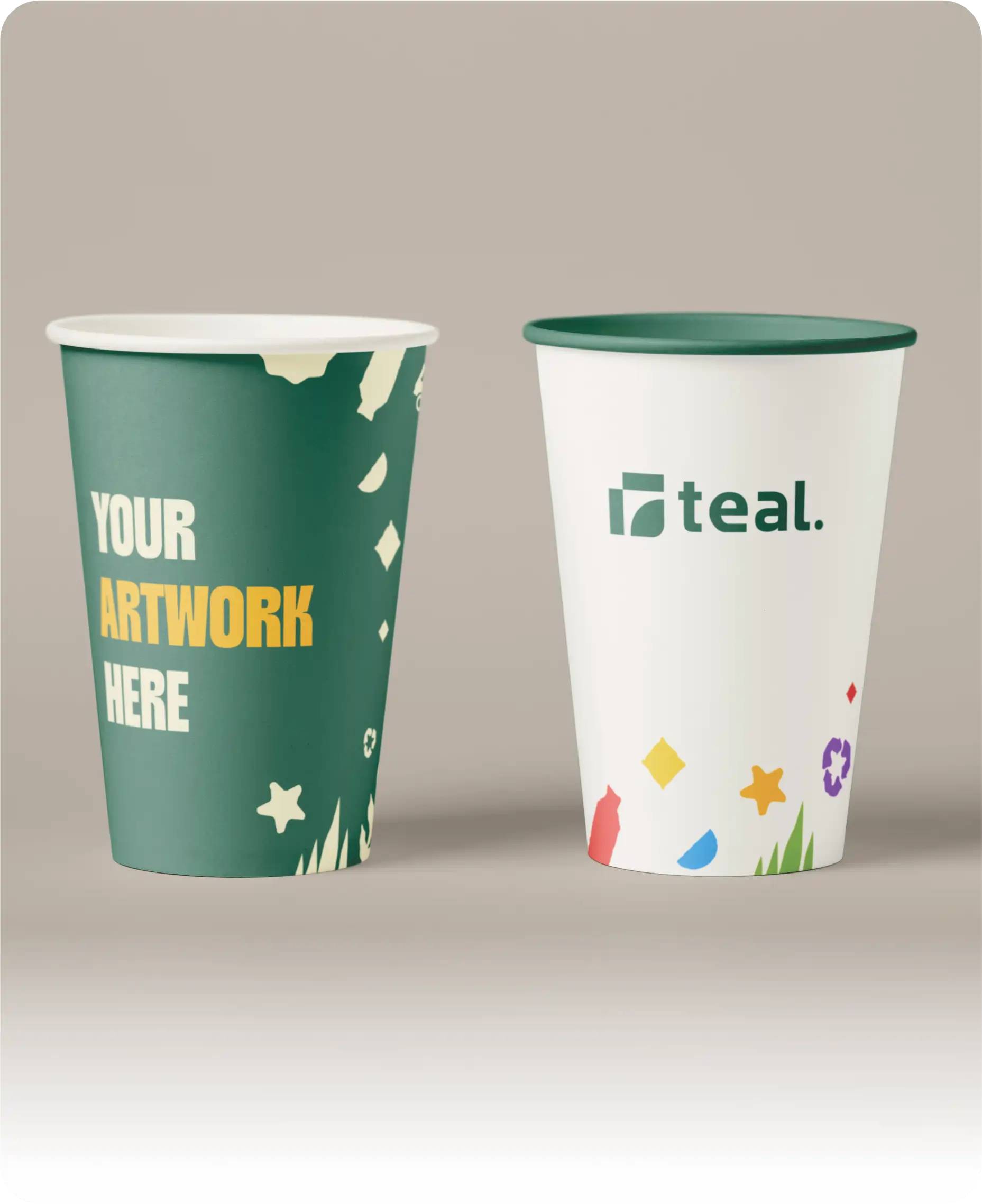 Custom printed paper cups