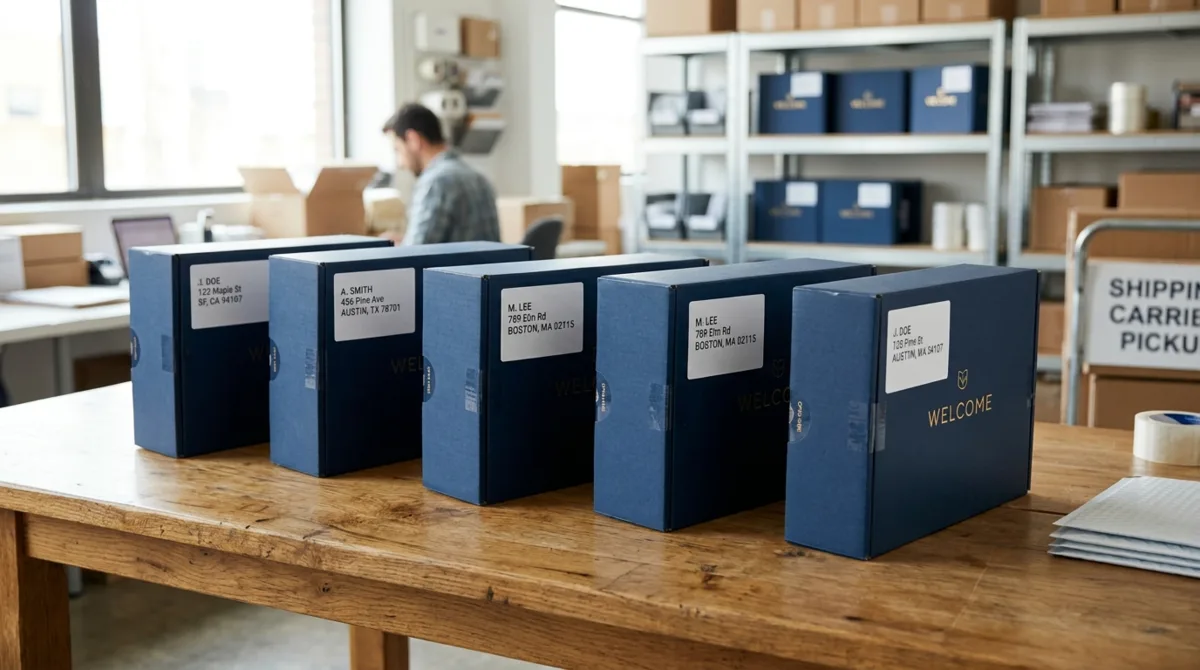 Ship Employee Welcome Kits to Home Addresses