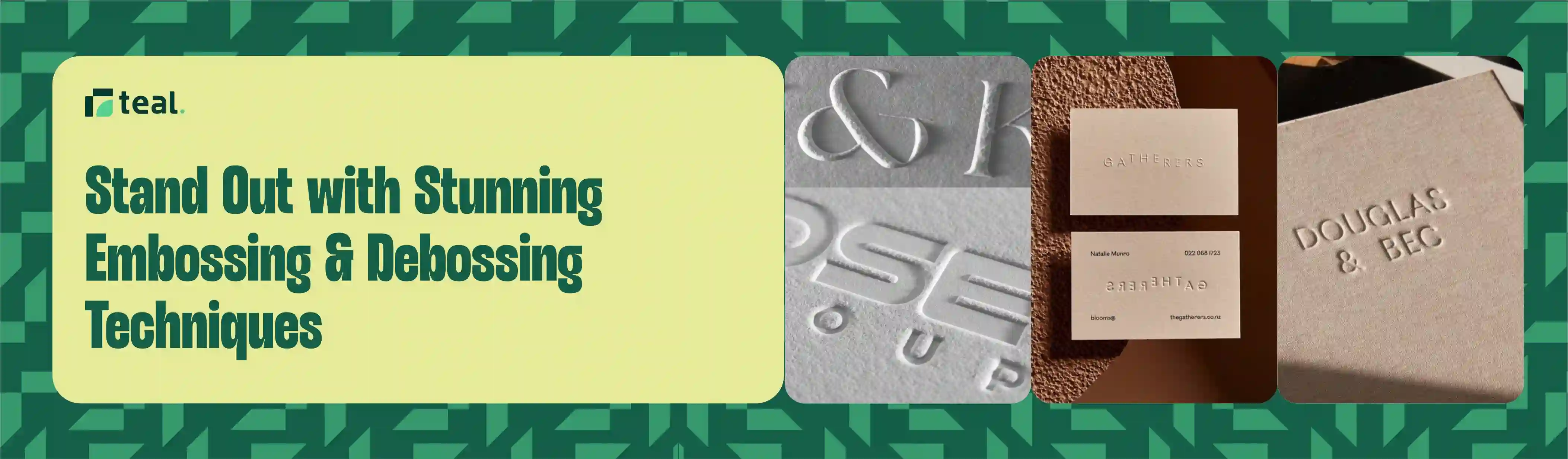 What are Embossing and Debossing