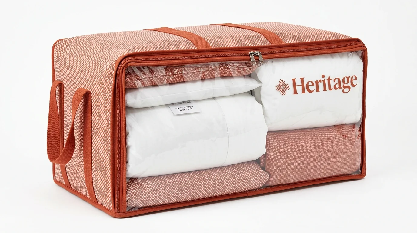 custom bedding packaging view 4