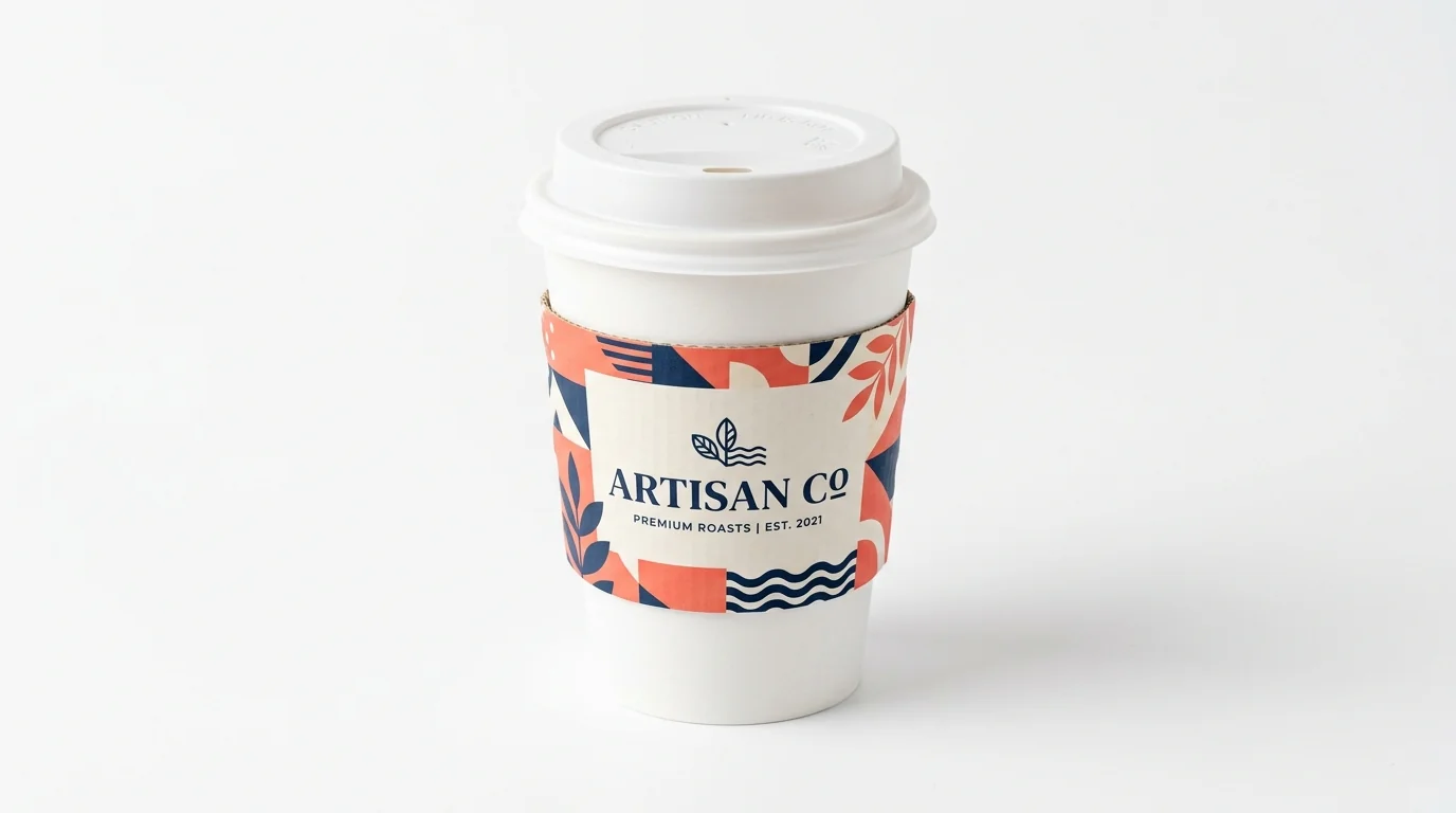 custom double wall coffee cups compostable view 3