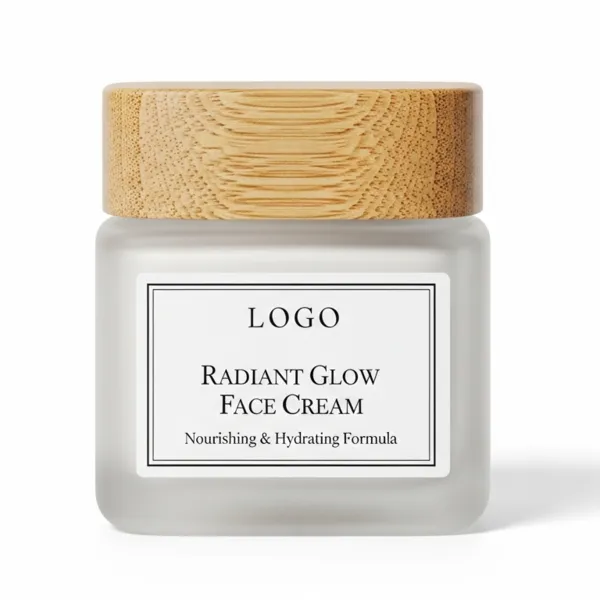 Custom Frosted Glass Jars view 2