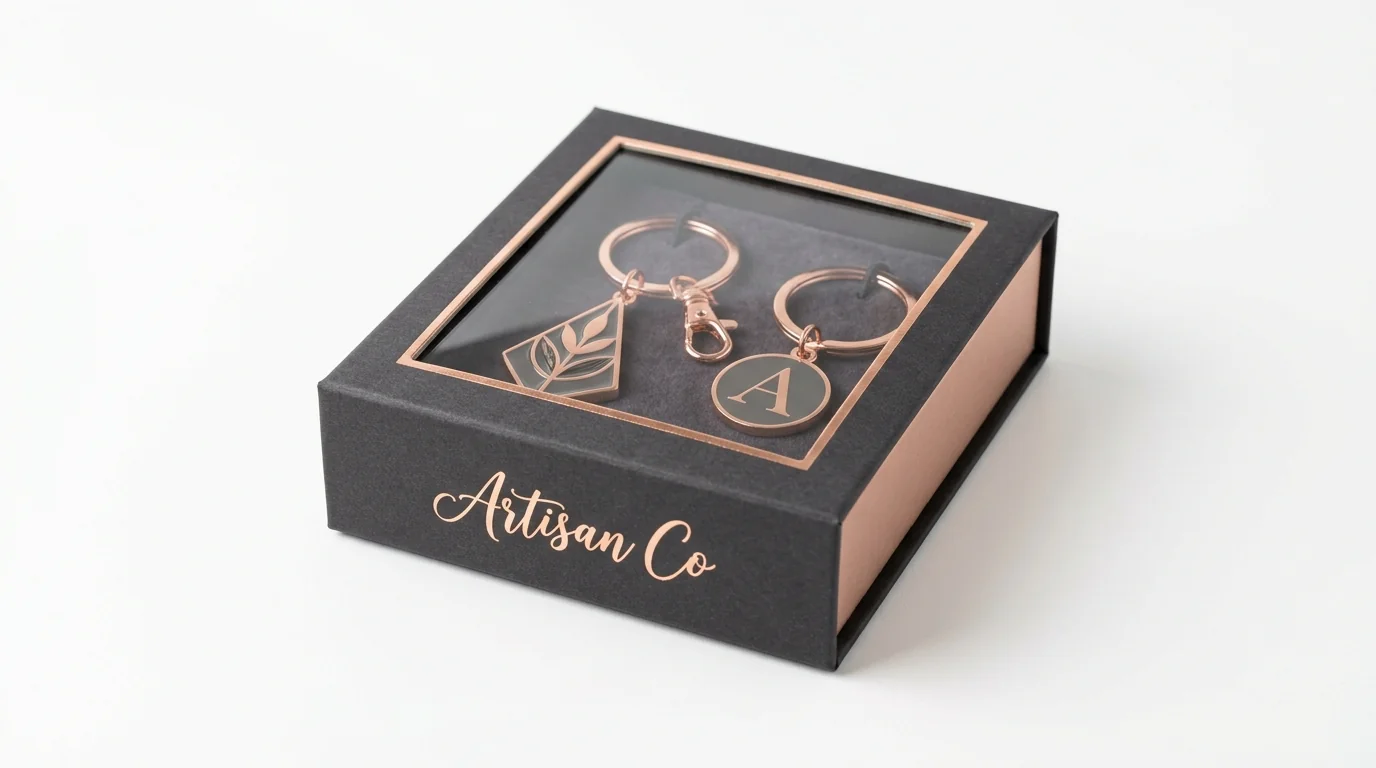 custom keychain packaging view 3