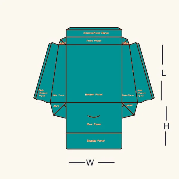 Double Wall Display Lid view 3