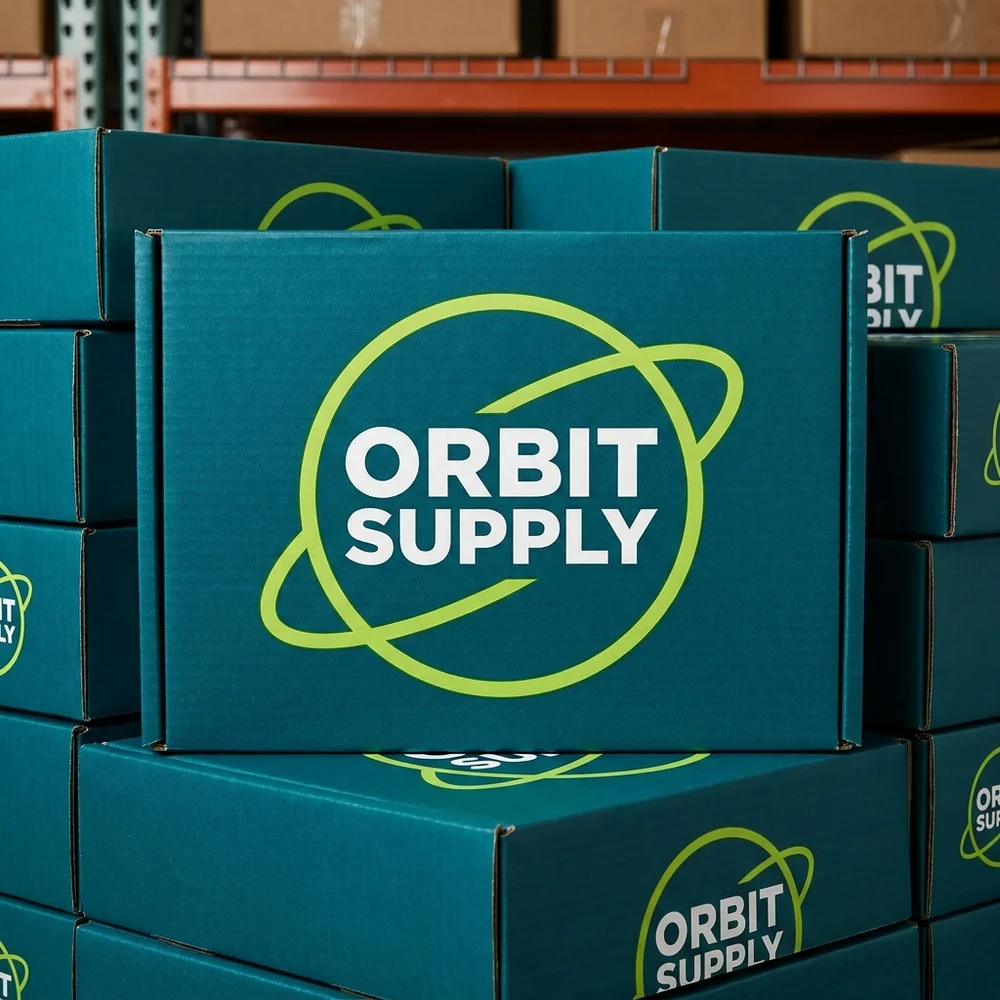 Branded mailers ready for fulfillment