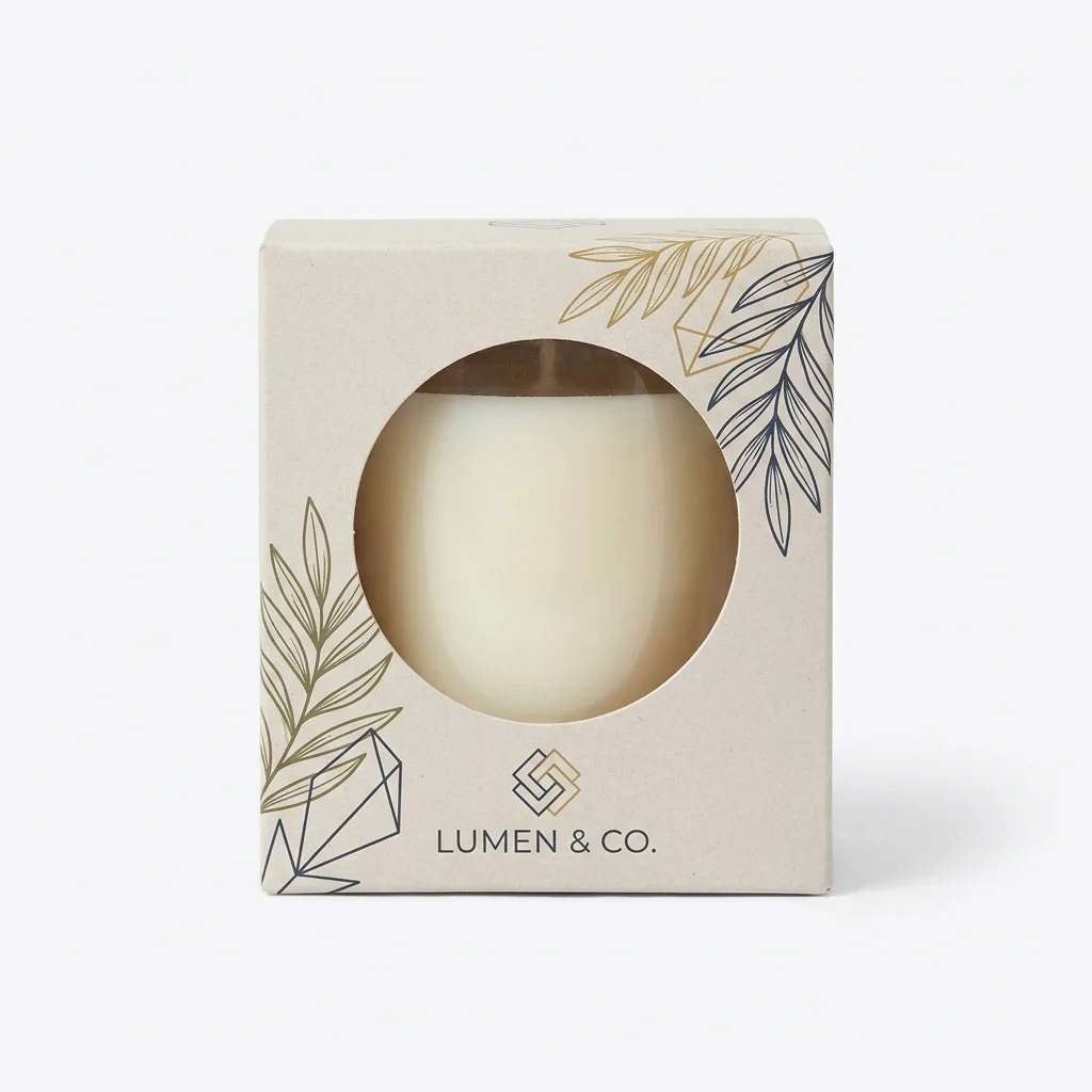 Custom Candle Boxes With Window view 2