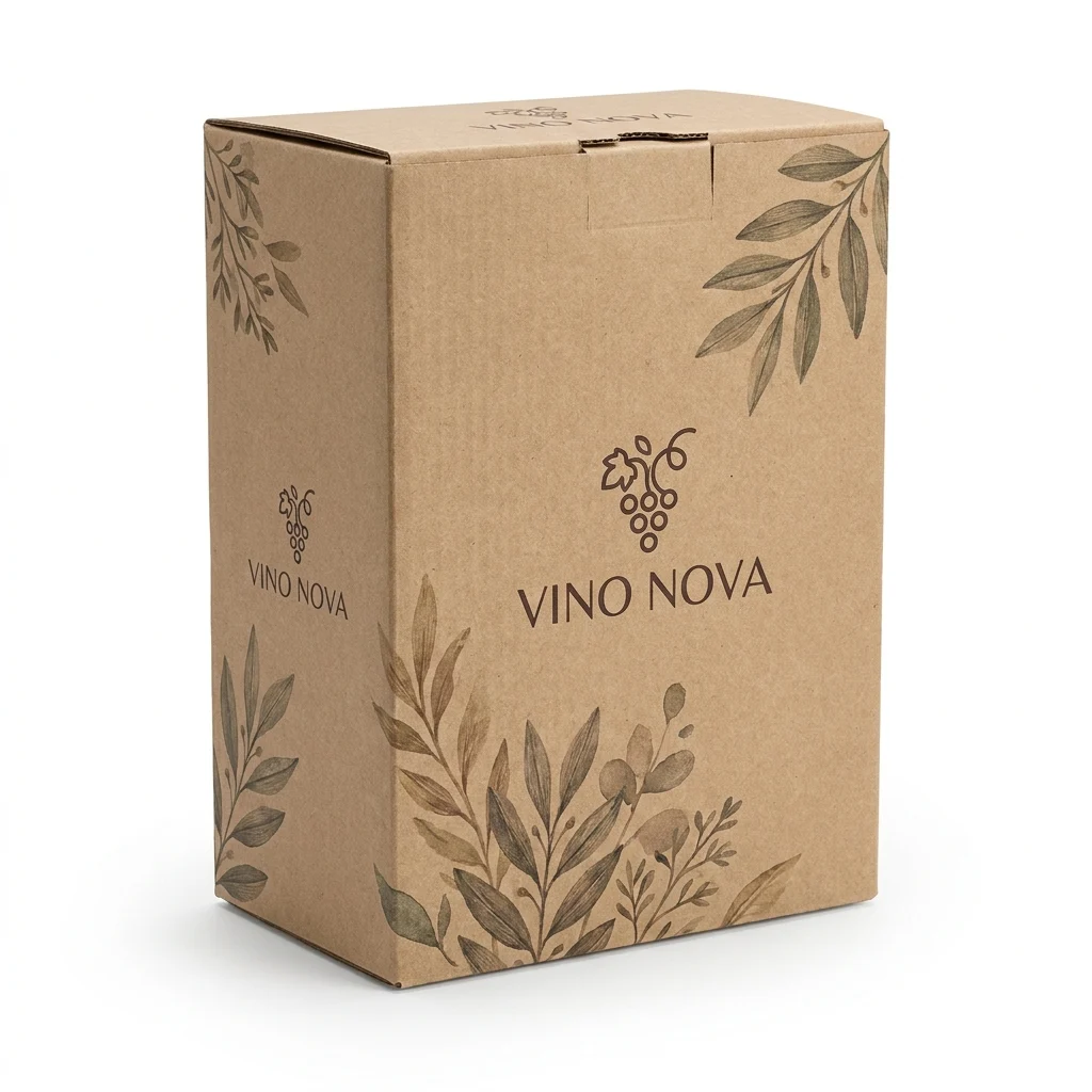 Cardboard Wine Box - main view