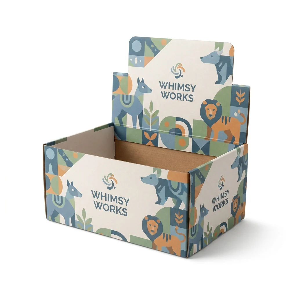 Auto Bottom Counter Display Toy Boxes - main view