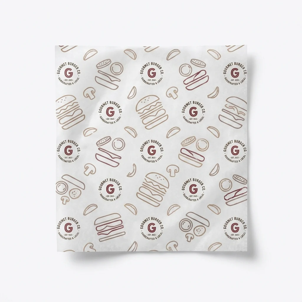 Custom Burger Paper view 2