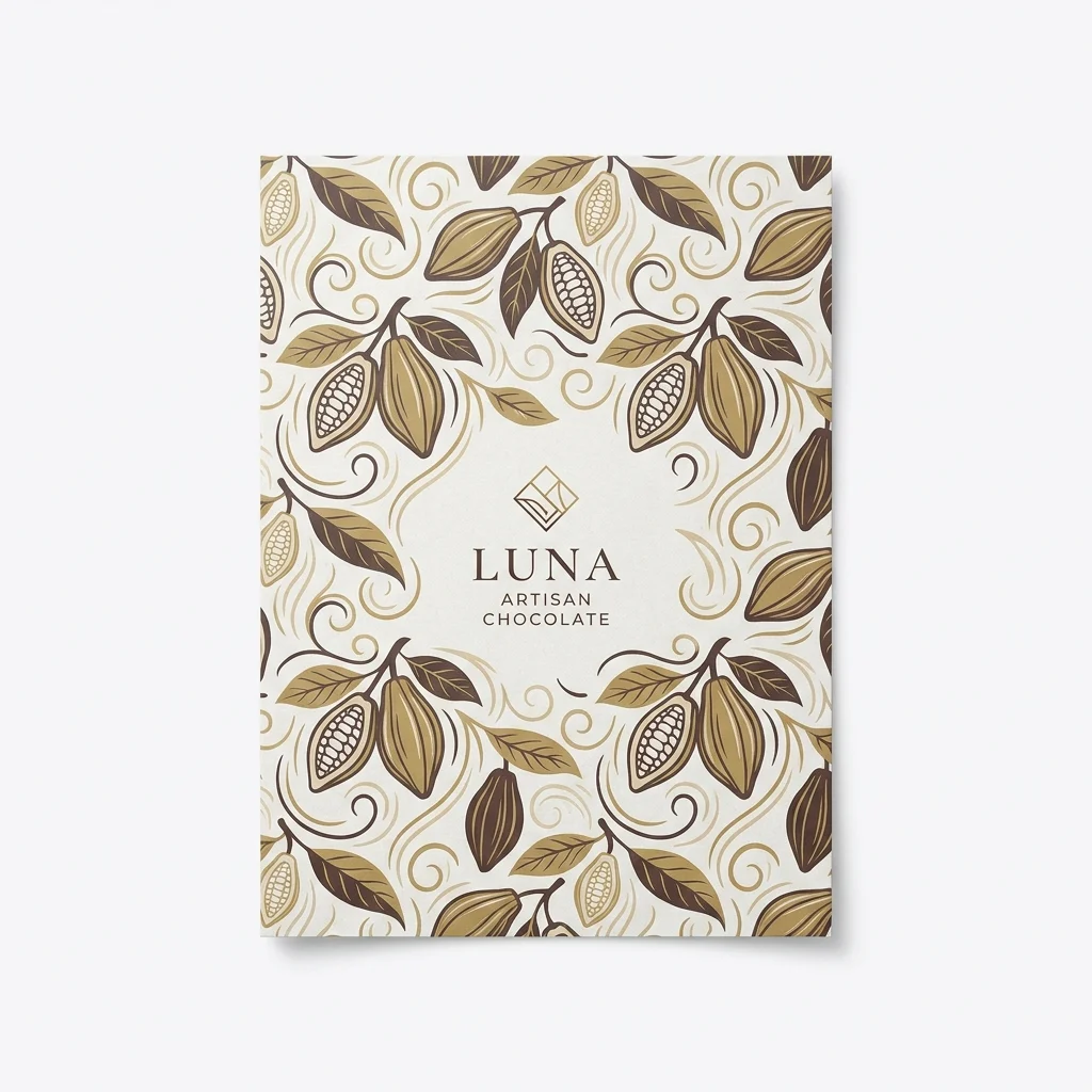 Custom Chocolate Wrapping Paper - main view