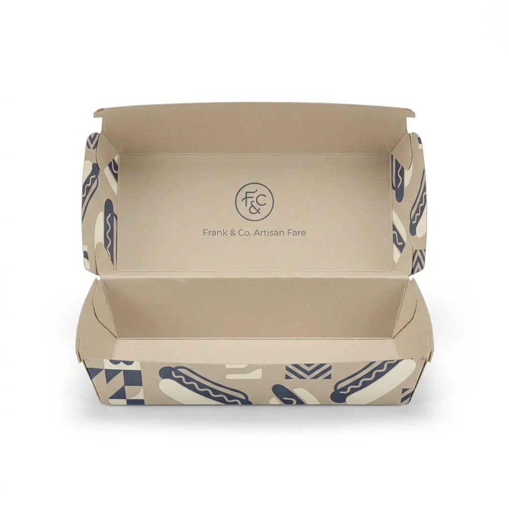Hotdog Box Packaging - main view