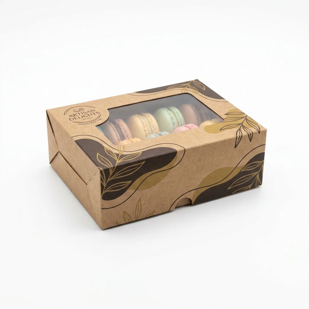 Kraft Macaron Boxes - main view