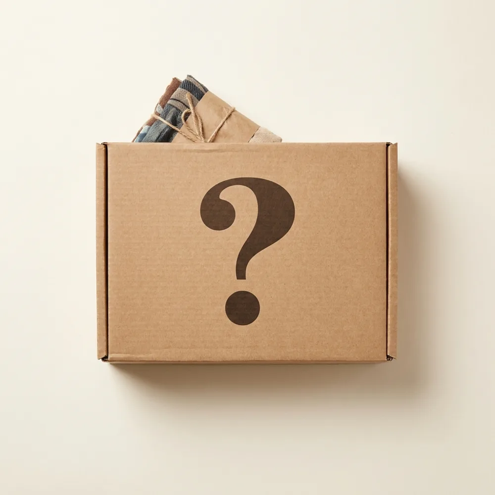 Custom printed mystery subscription box by Teal Packaging
