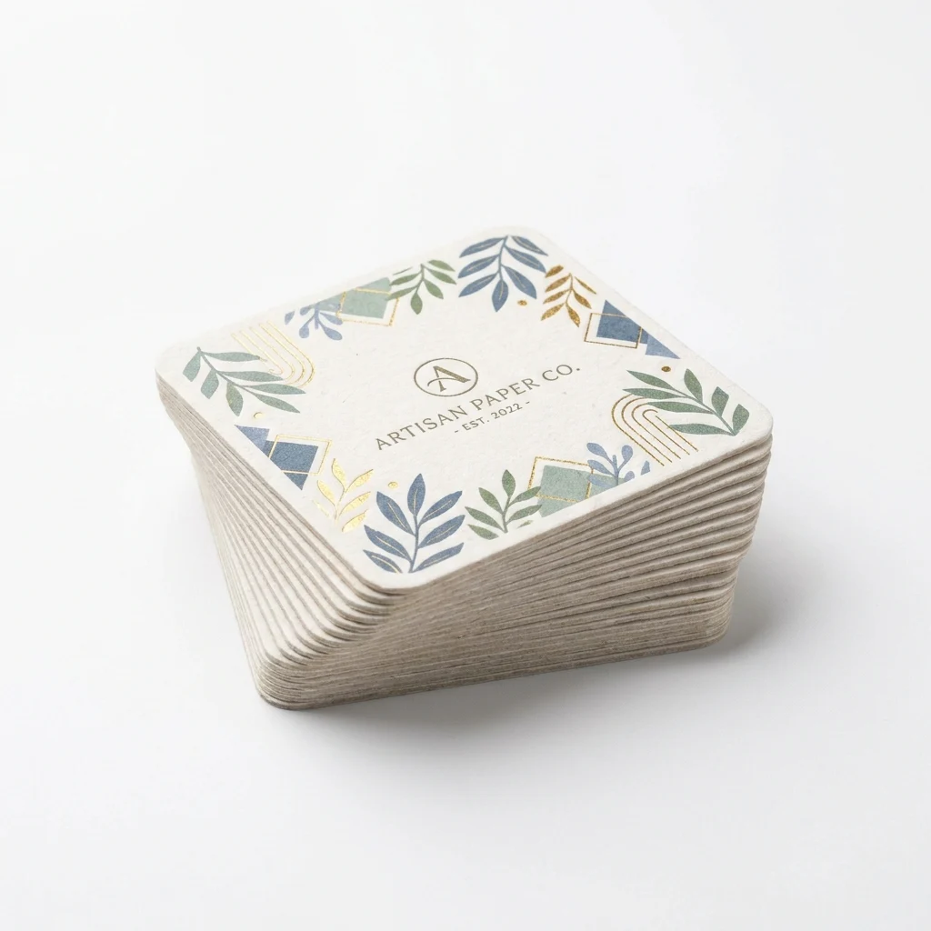 Custom Paper Coasters view 2
