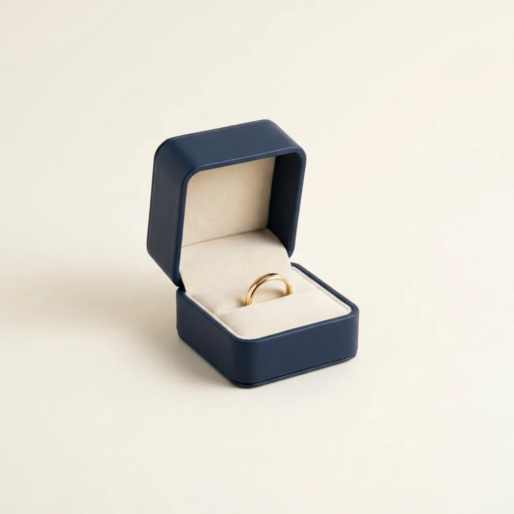 Custom printed ring boxes by Teal Packaging