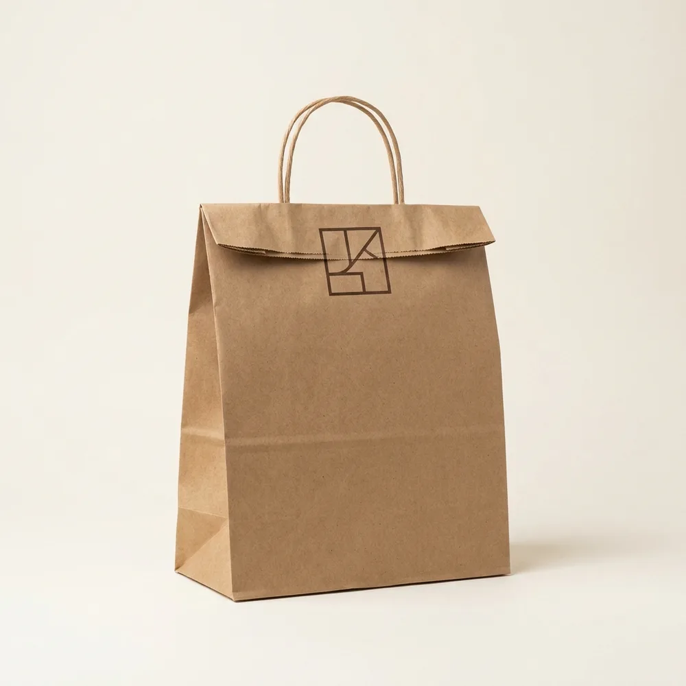 Custom Takeout Bags with Handles - main view