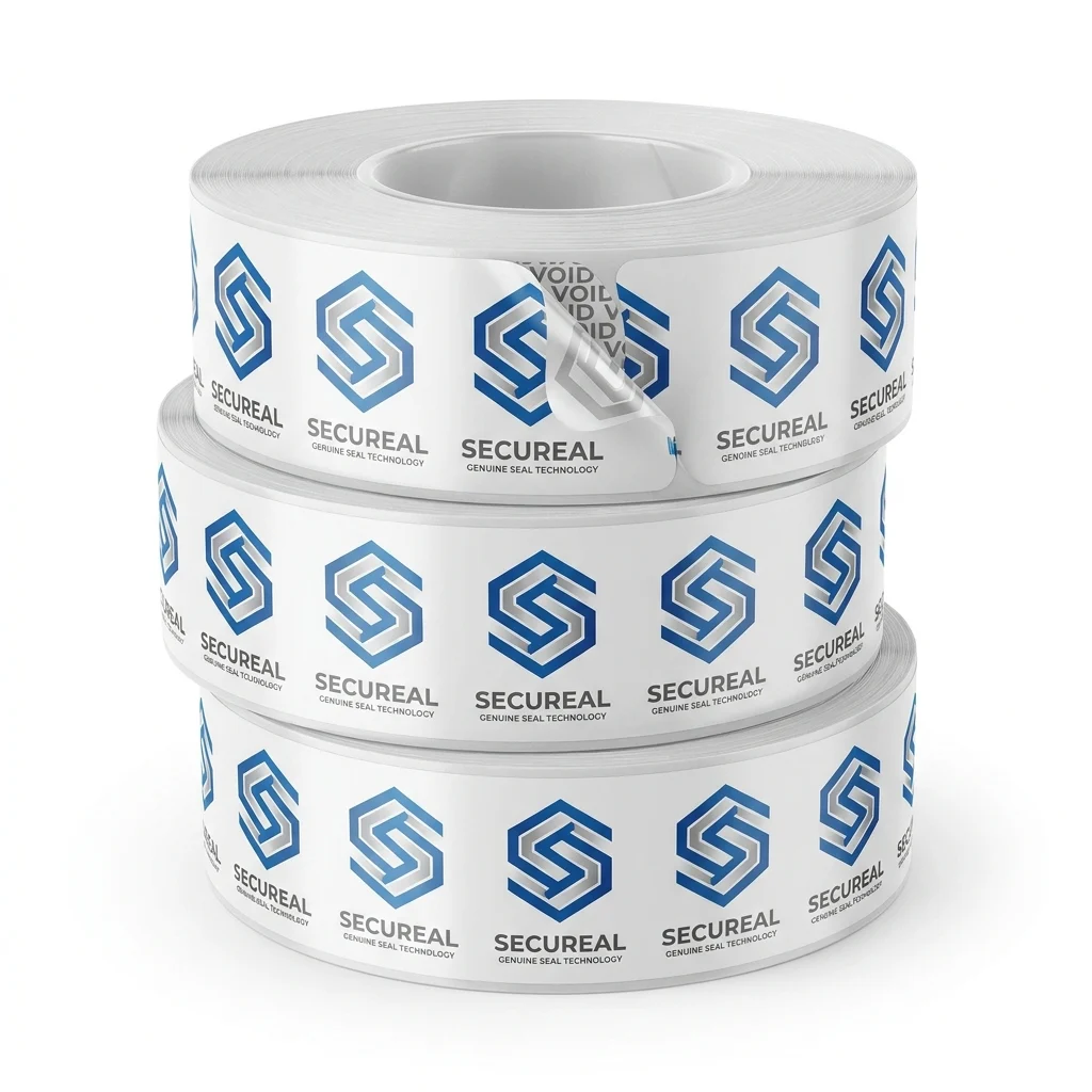 Custom Tamper Proof Sticker Rolls - main view