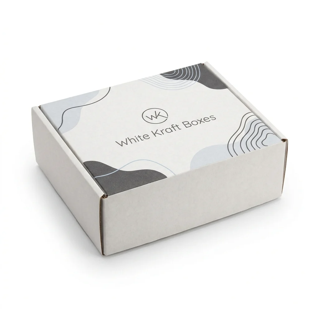 White Kraft Boxes - main view