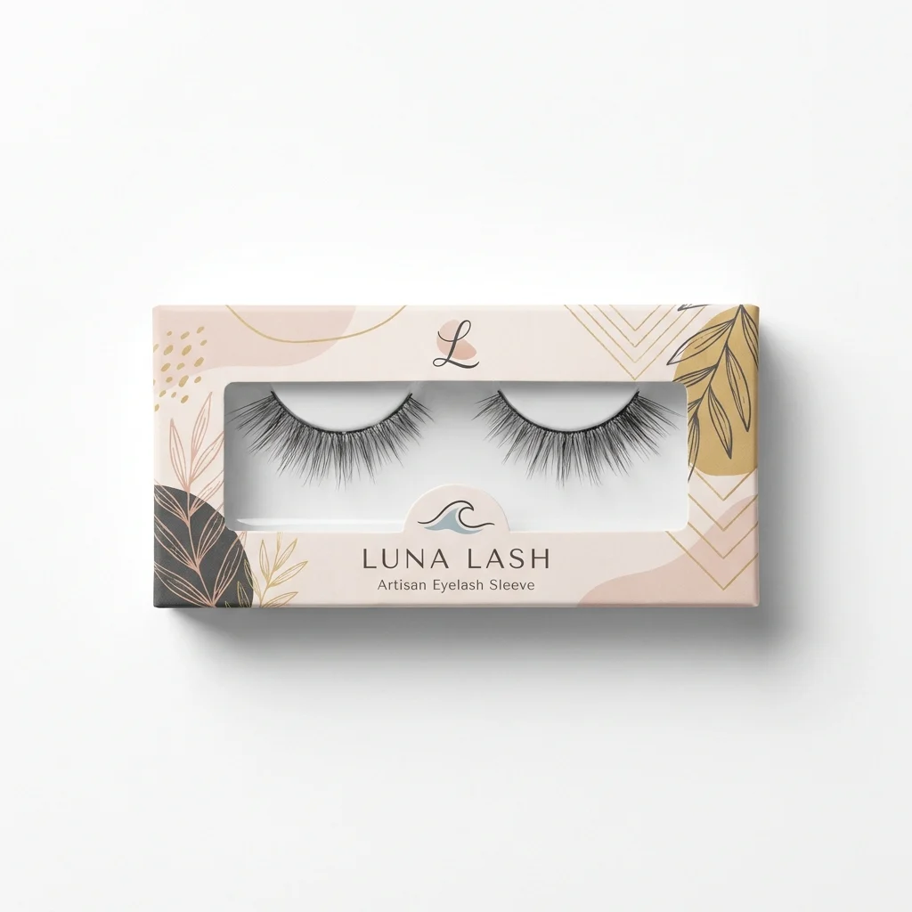 Custom Eyelash Sleeve Packaging view 2