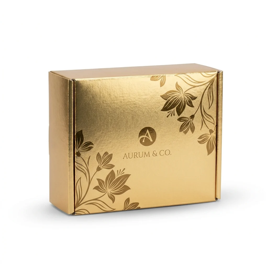 Custom Gold Foil Boxes view 2