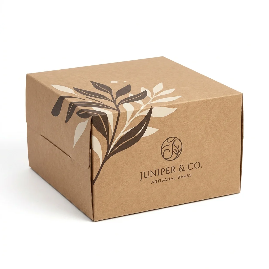 Custom Kraft Cake Boxes view 2