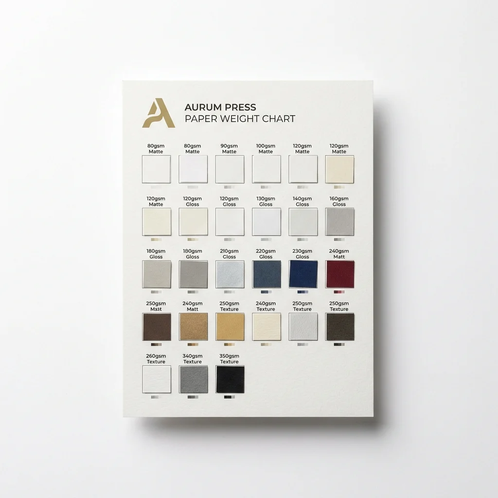 Paper Weight Chart - main view