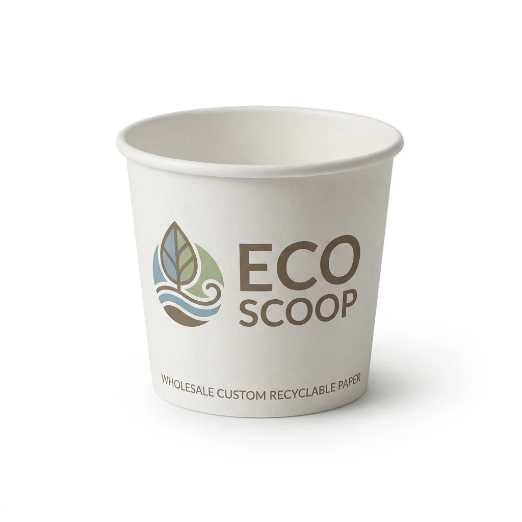 Wholesale Custom Recyclable Ice Cream Cups - main view