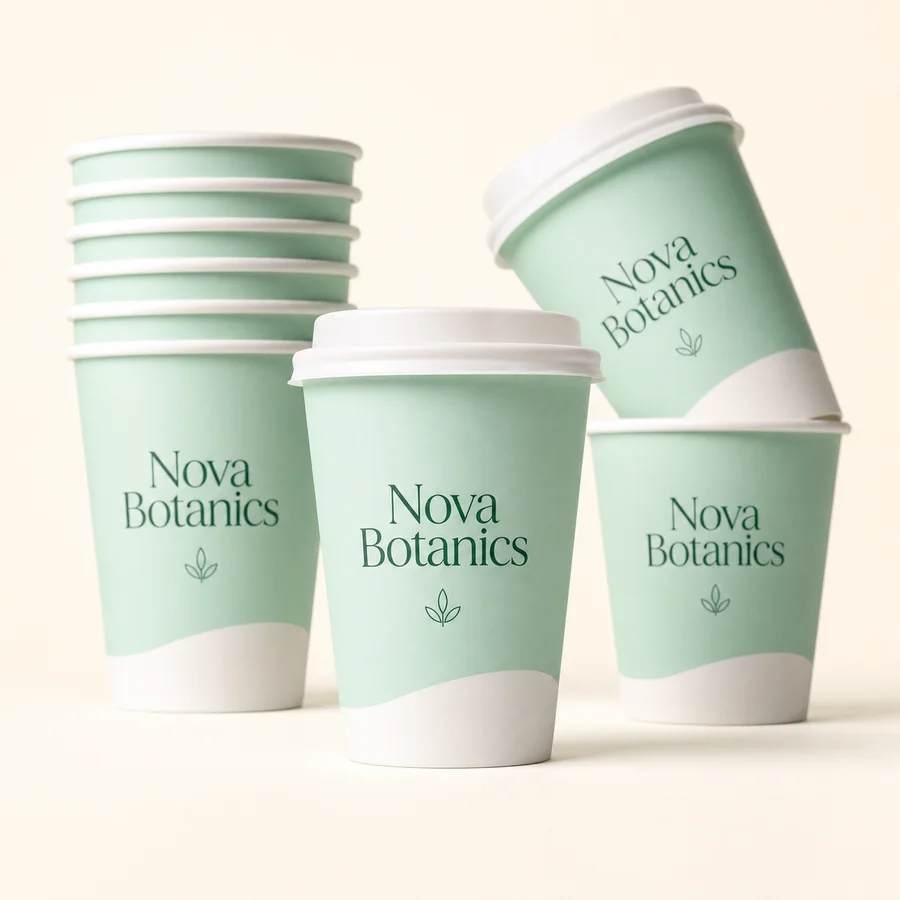 Custom Double Wall Coffee Cups Recyclable