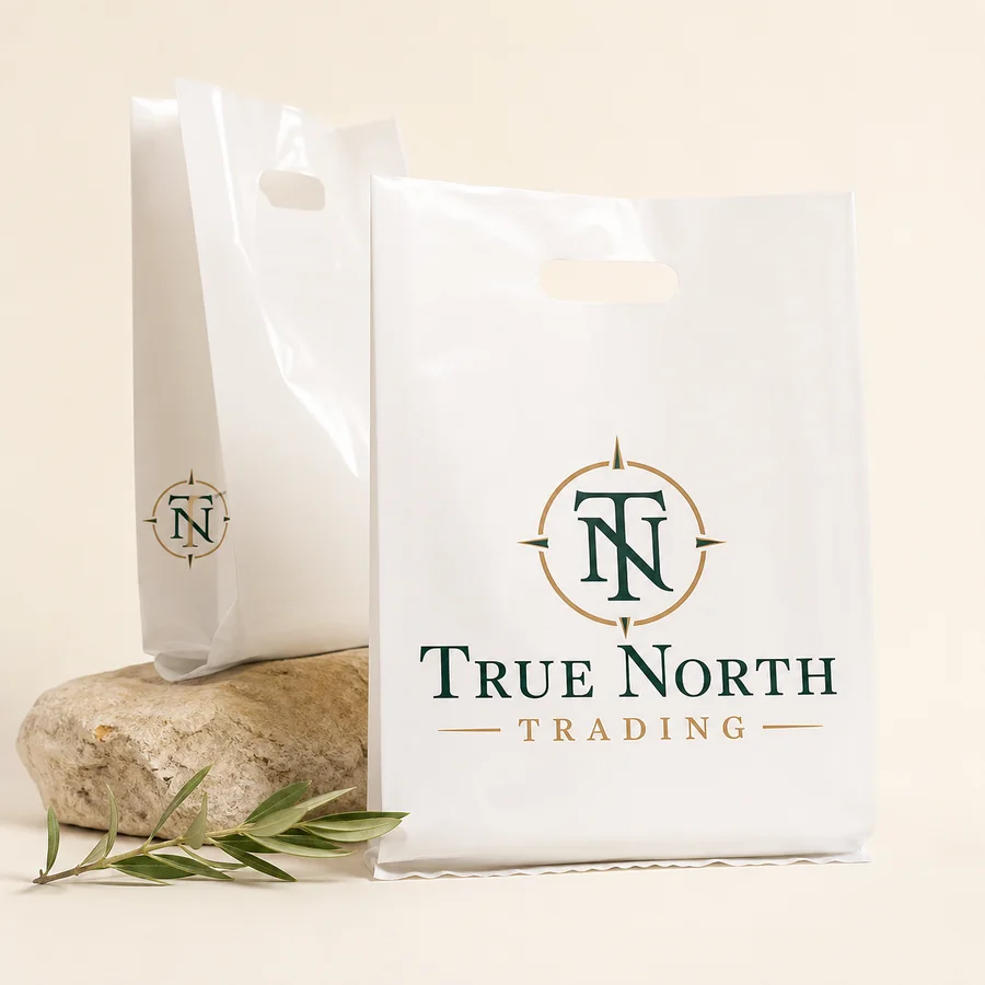 Custom Recycled Die Cut Handle Bags
