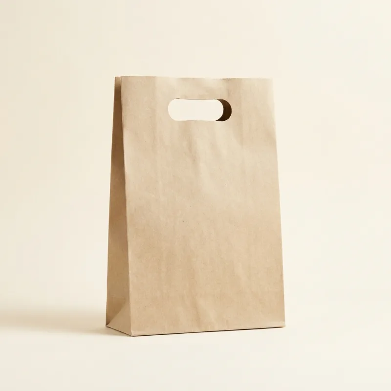Wholesale Custom Compostable Die Cut Handle Bags view 2