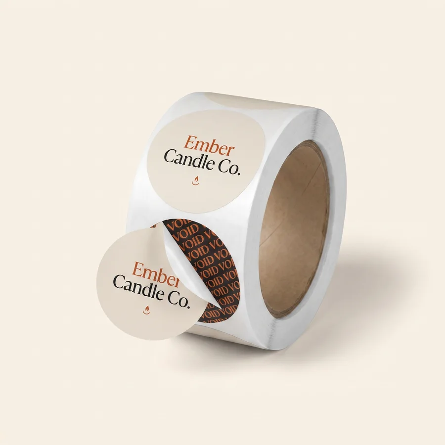 Custom Tamper-proof Sticker Rolls