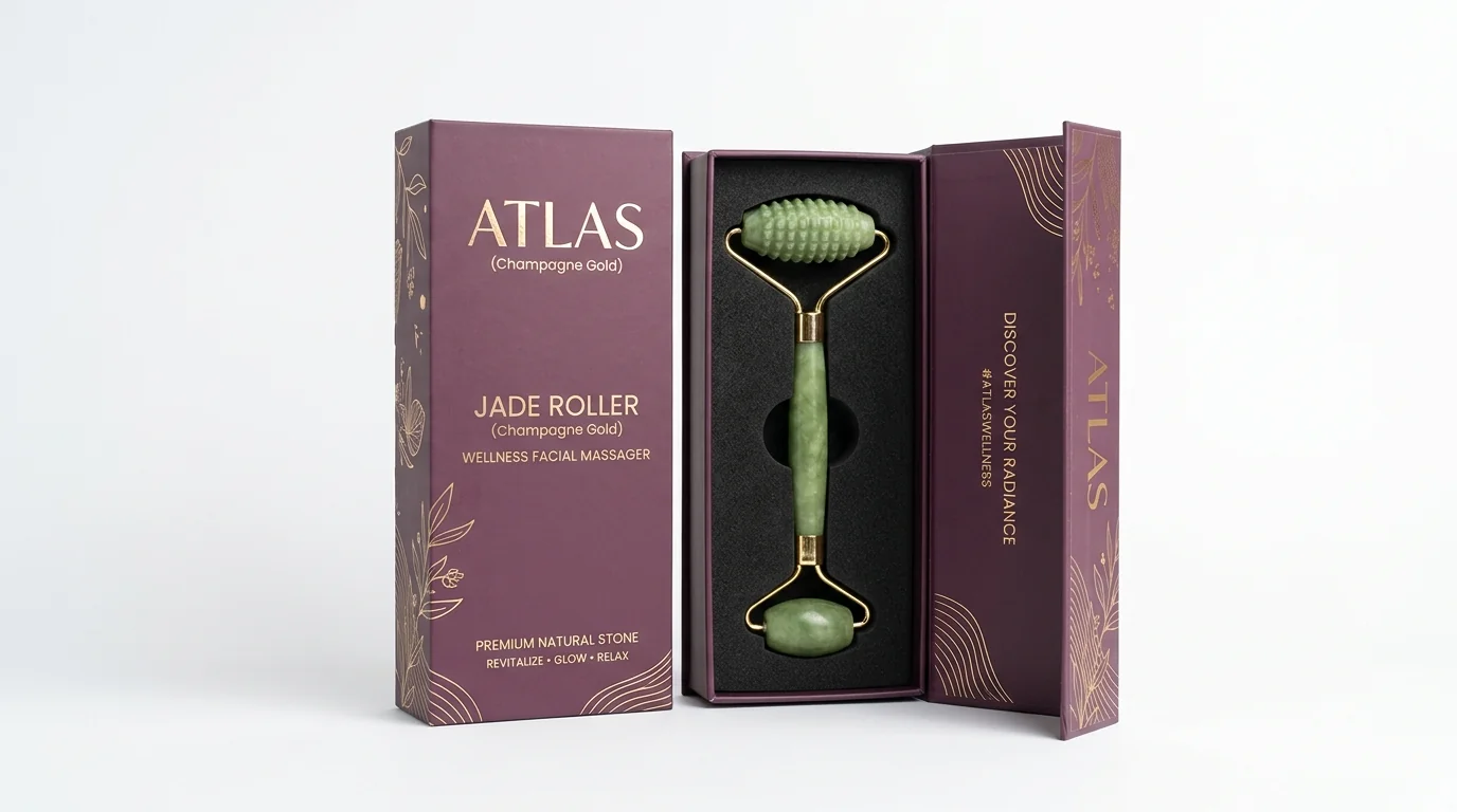 jade roller packaging box view 2