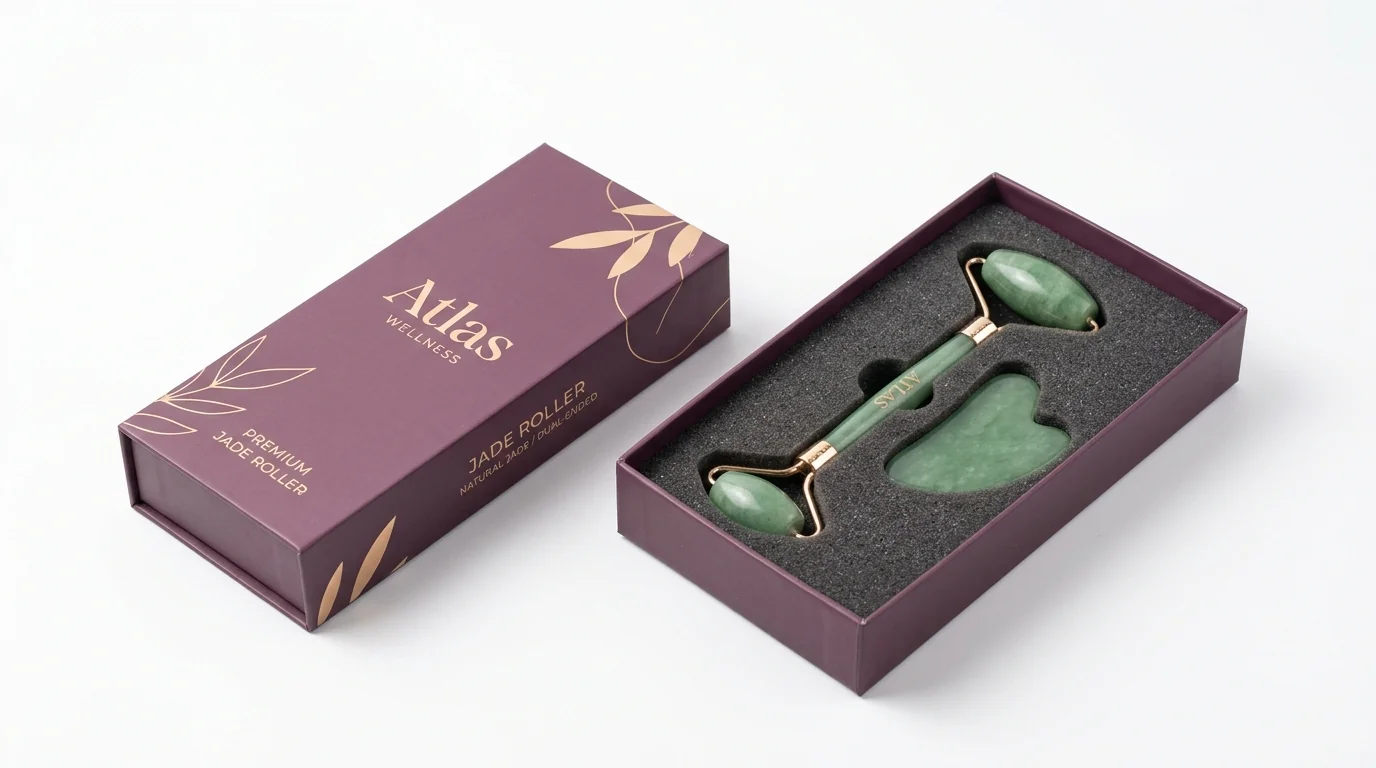 jade roller packaging box view 4
