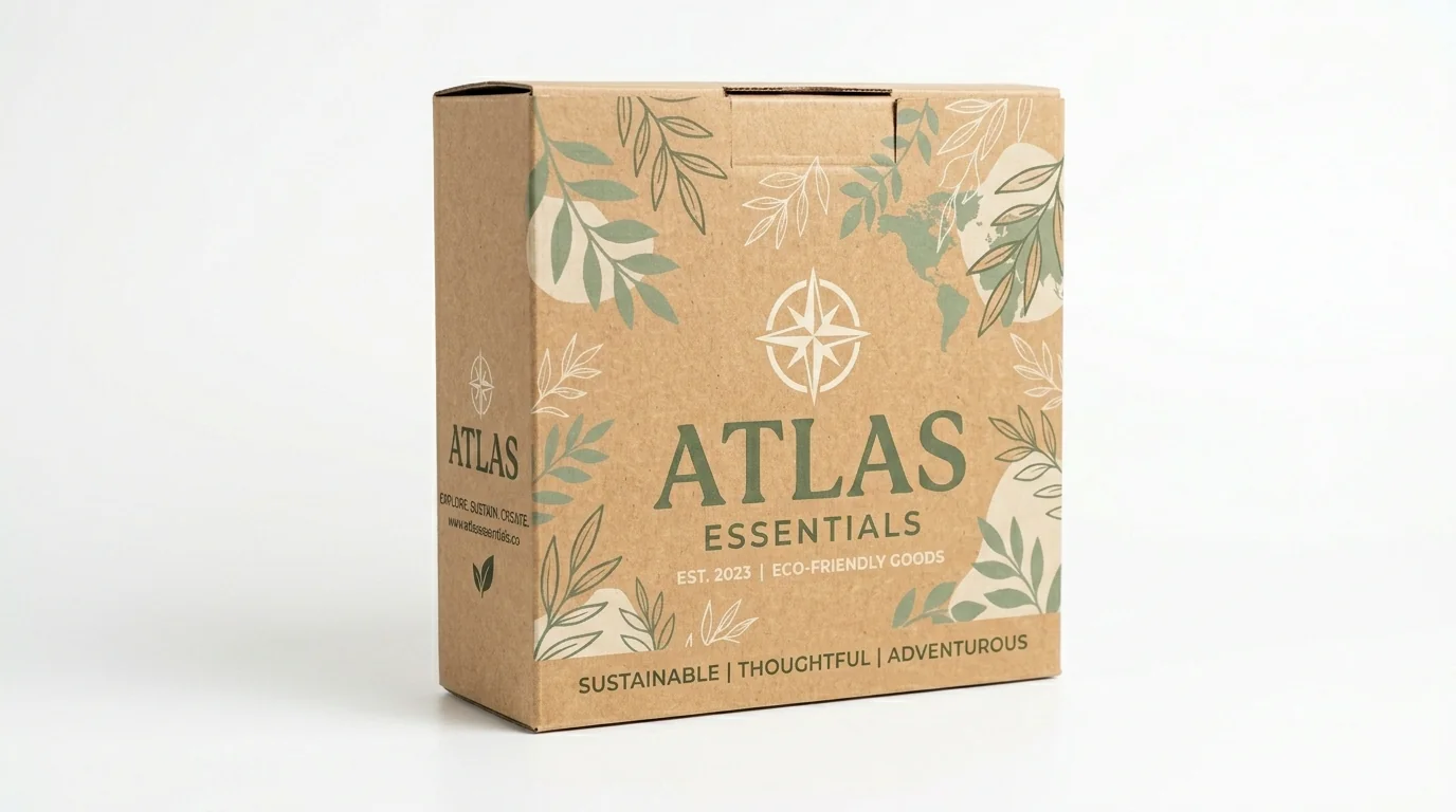 kraft macaron boxes view 2