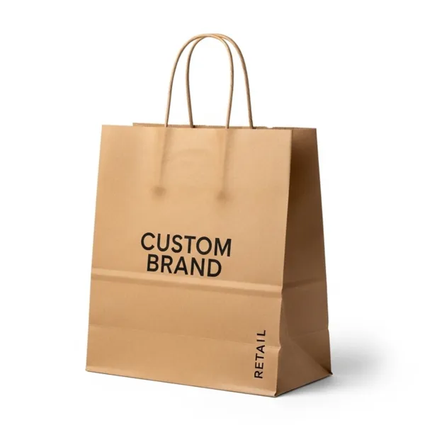 Kraft Shopping Bags view 3