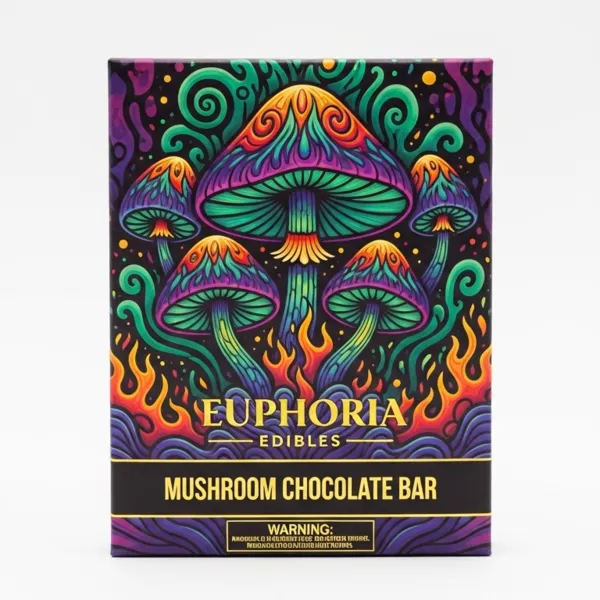 mushroom chocolate bar packaging view 3