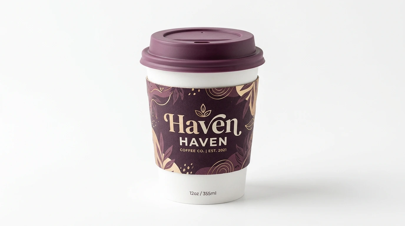 Custom Wholesale Custom Coffee Cup Sleeves view 3