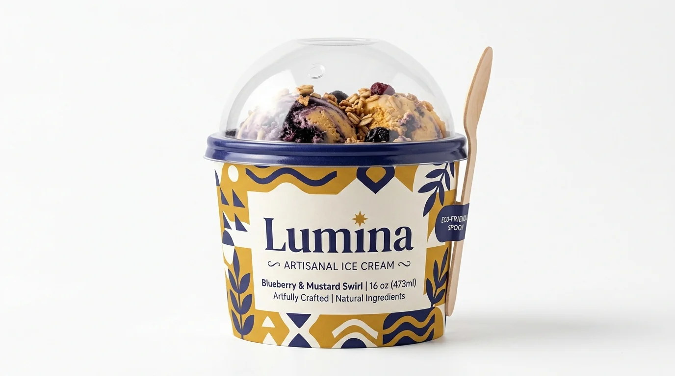 Custom Wholesale Custom Recyclable Ice Cream Cups view 2