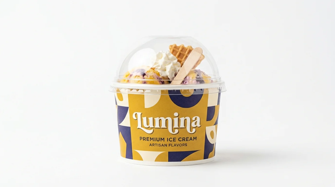 Custom Wholesale Custom Recyclable Ice Cream Cups view 4